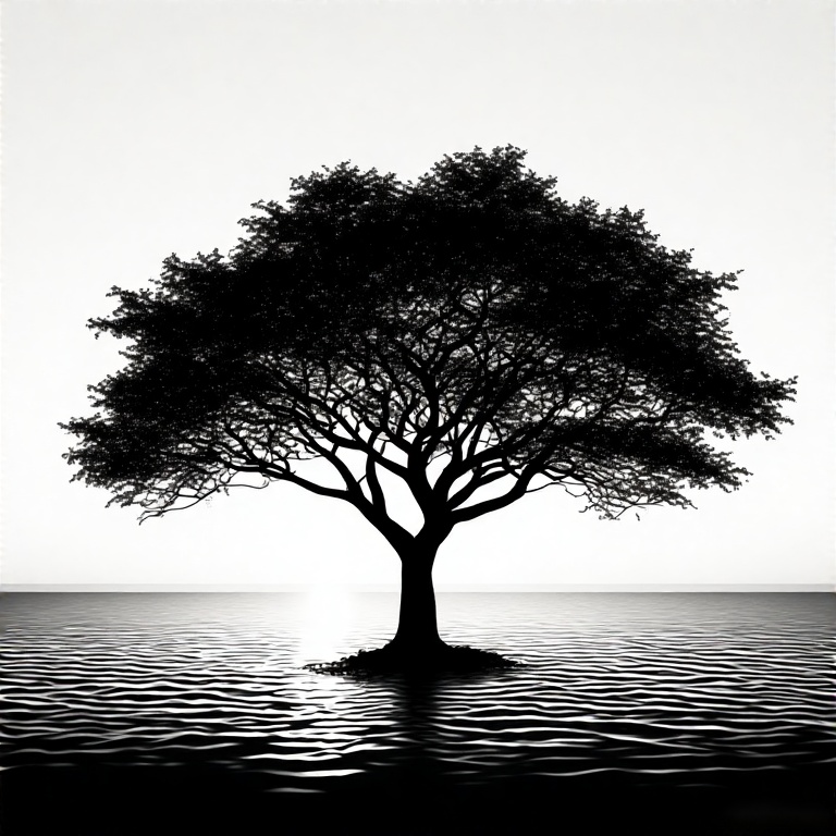 black-and-white-silhouette-of-4