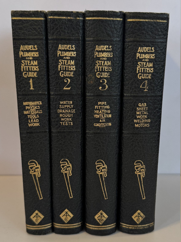 Audels Plumbers and Stem Fitters Guide 4 vol. set