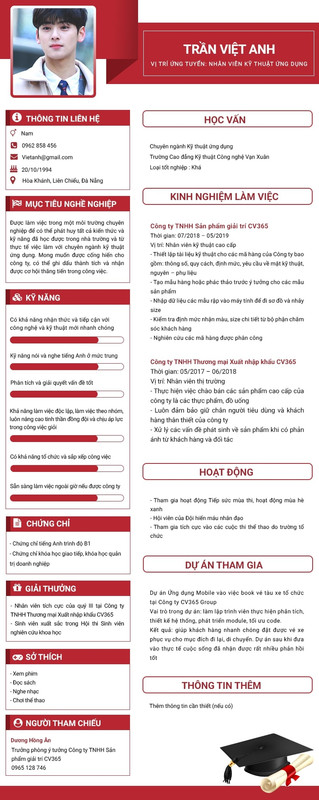 ảnh trong cv như thế nào