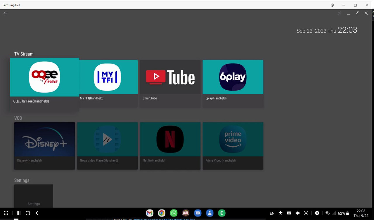DEX Android TV Style Launcher : r/SamsungDex