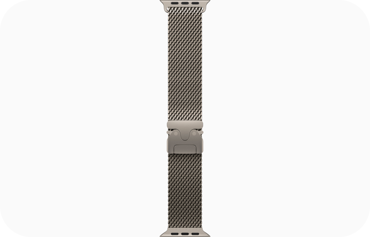 Apple Watch Natural Titanium Milanese Loop