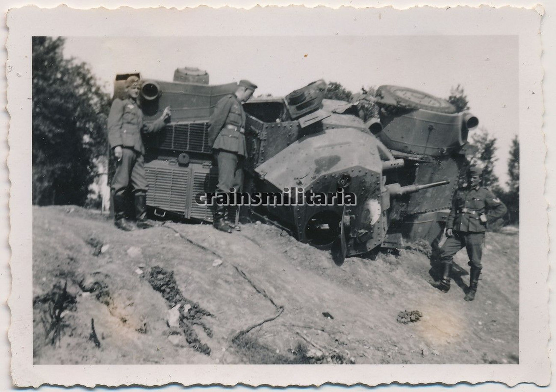 Orig. Foto Beute Panzerspähwagen Panhard 178 Fra