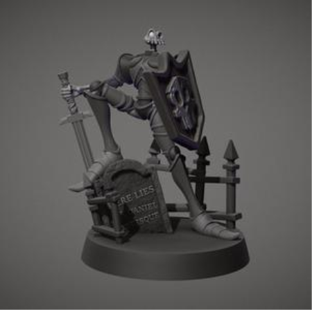 Sir Daniel Fortesque Collectible Statue – 3D Print Model