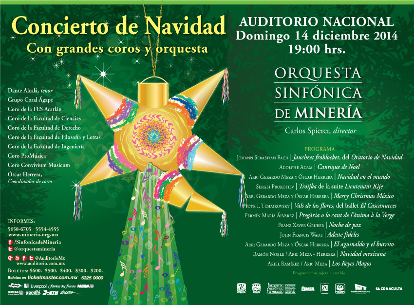 Navidad 2014 Auditorio Nacional - Concierto de Navidad de Orquesta Sinfónica de Minería