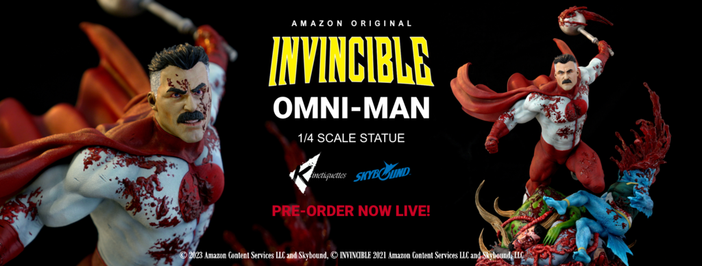 Kinetiquettes : Invincible – Omni-Man 1/4 Statue FBBanner-OMNO-Man-PO