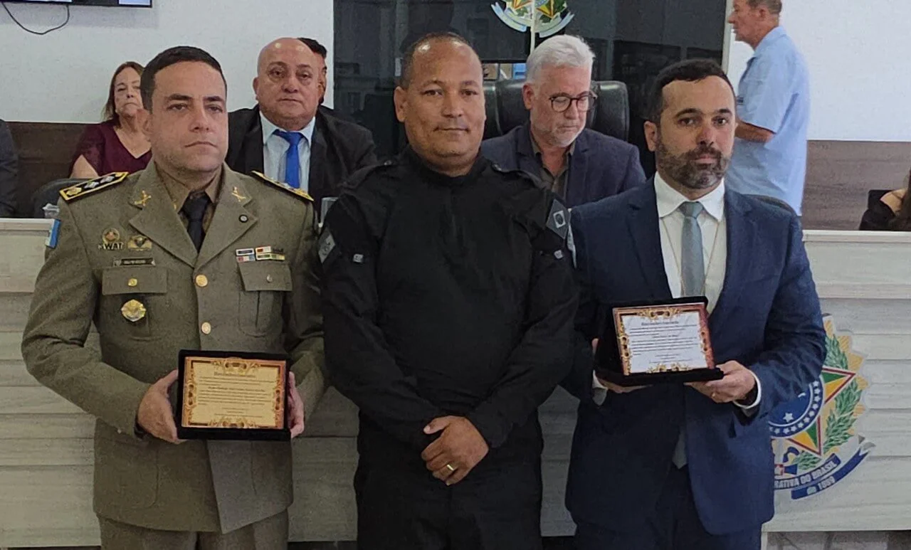 Major Veloso e delegado Flávio Dutra recebem Título de Cidadão Honorário de São Miguel dos Campos