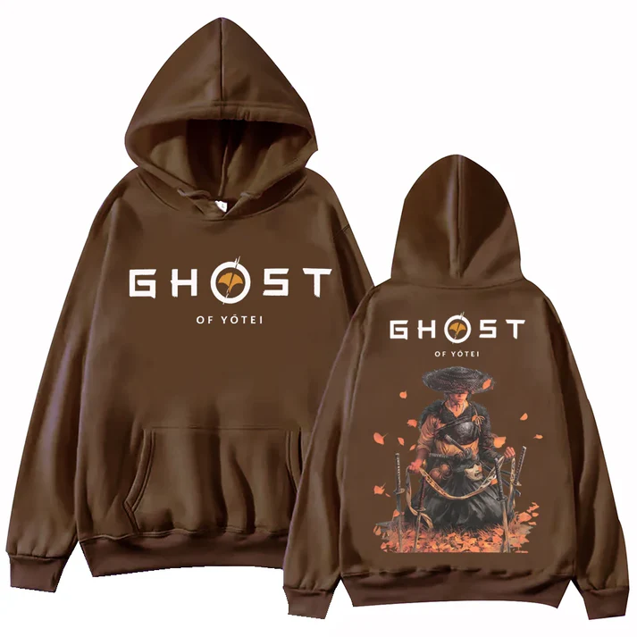 Ghost of Yotei Atsu Sakai Clan Brown Hoodie
