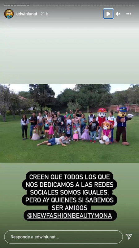 Edwin Luna le canta las mañanitas a el influencer Geros