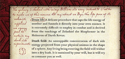 Drain Life and Death Field copy