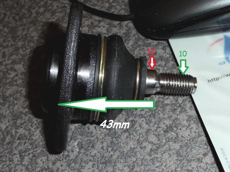 rotule supérieur moog de 10