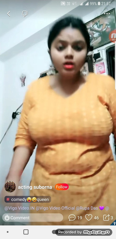Soubouna Big huge tits in oragne churidhar.mp4_snapshot_00.01.919
