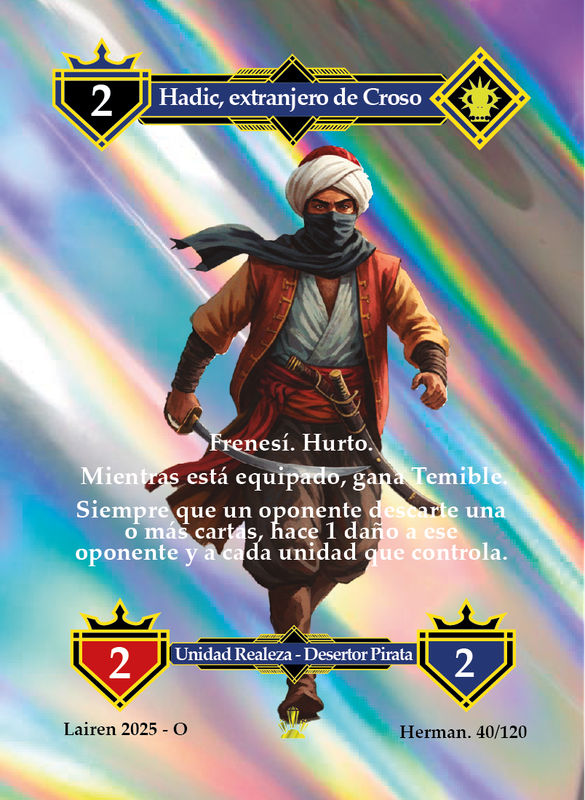 HADIC, EXTRANJERO DE CROSO