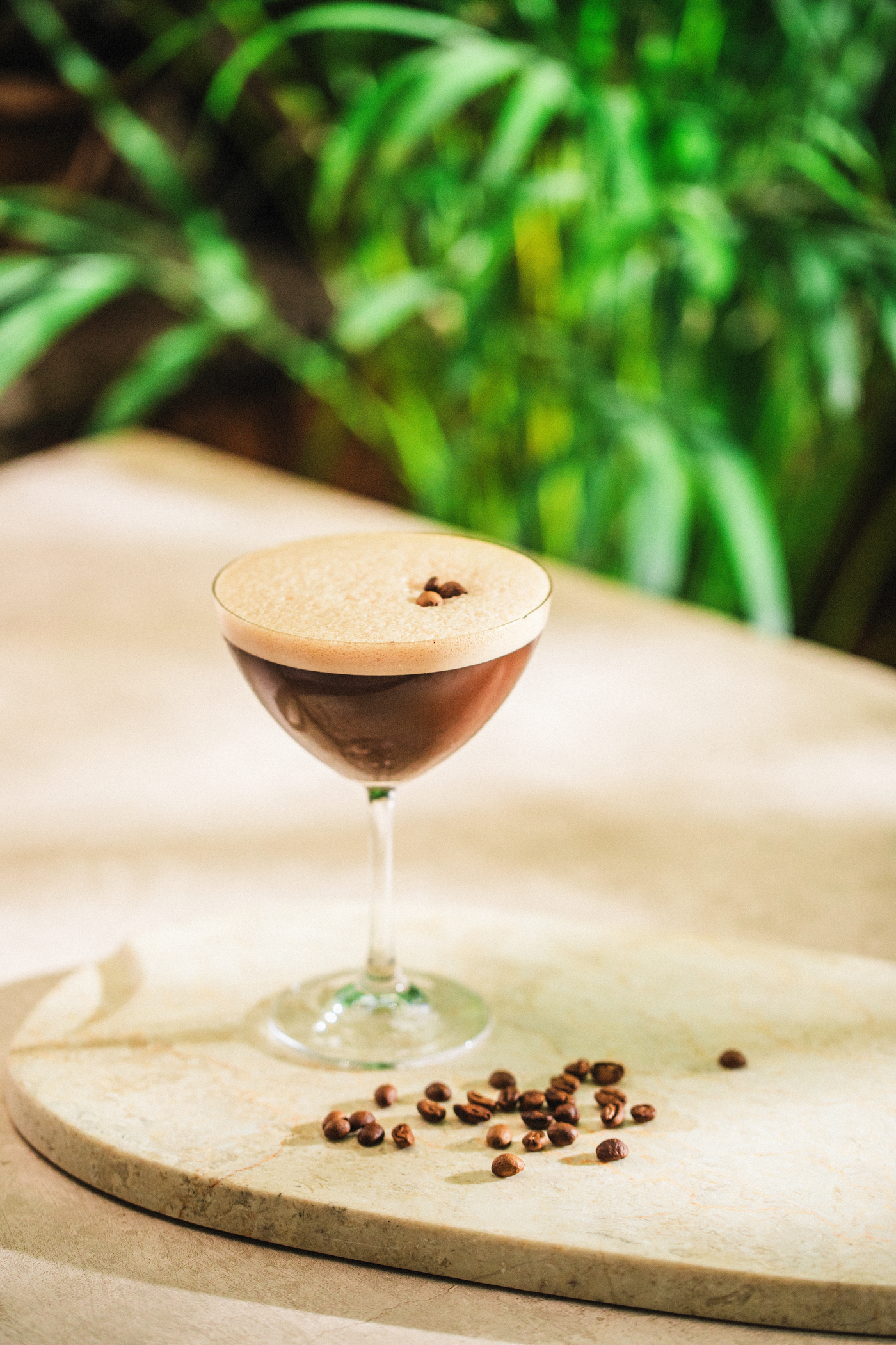 Espresso Maíztini mocktail