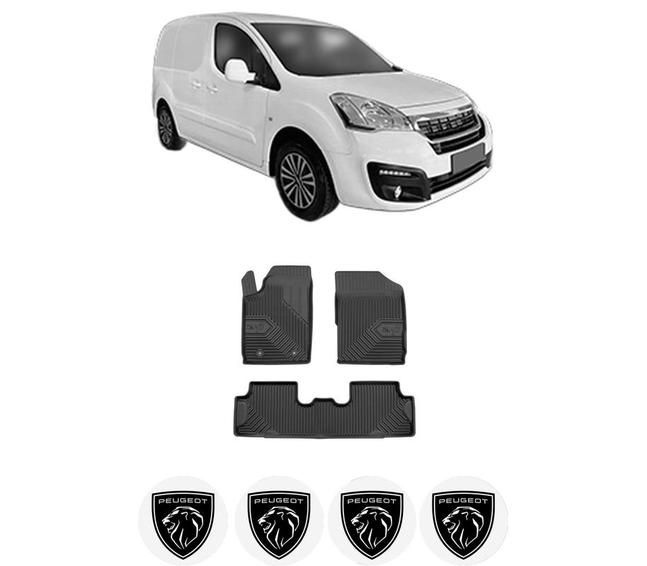 Set covorase presuri PEUGEOT PARTNER ORIGIN MPV (G_) din 2008-2013, auto, din cauciuc thermoplastic, 4 Stickere auto cu PEUGEOT