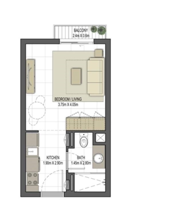 Studio in Rimal Residences