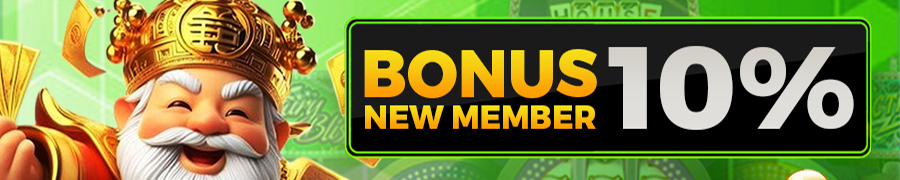 BONUS NEW MEMBER 10% Semua Games ( KECUALI TOGEL) & Harus Wajib Claim
