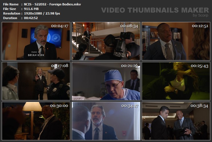 NCIS - S22E02 - Foreign Bodies.mkv