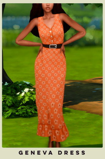 Sims 4 SerenityCC Geneva Dress