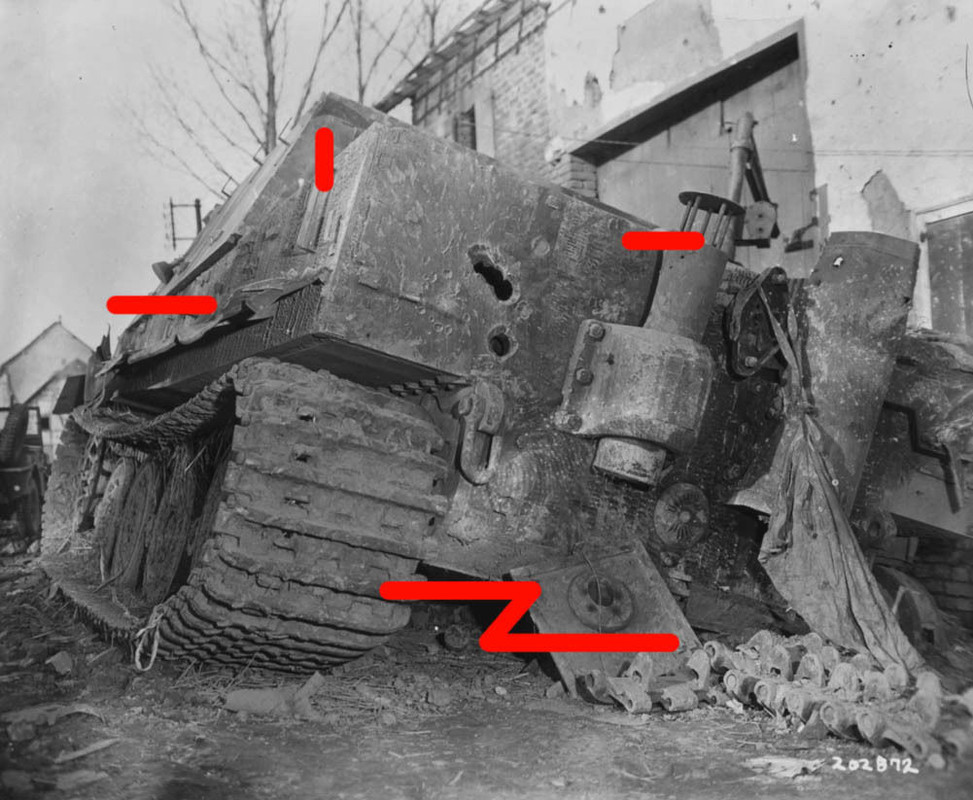 Sturmtiger of Sturmmörser Comp. 1001 examined by