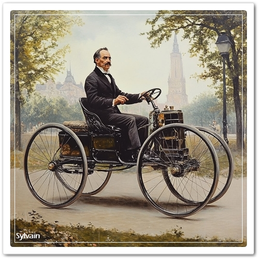 MAN-IN-DE-NATUUR-MET-HELE-OUDE-AUTO