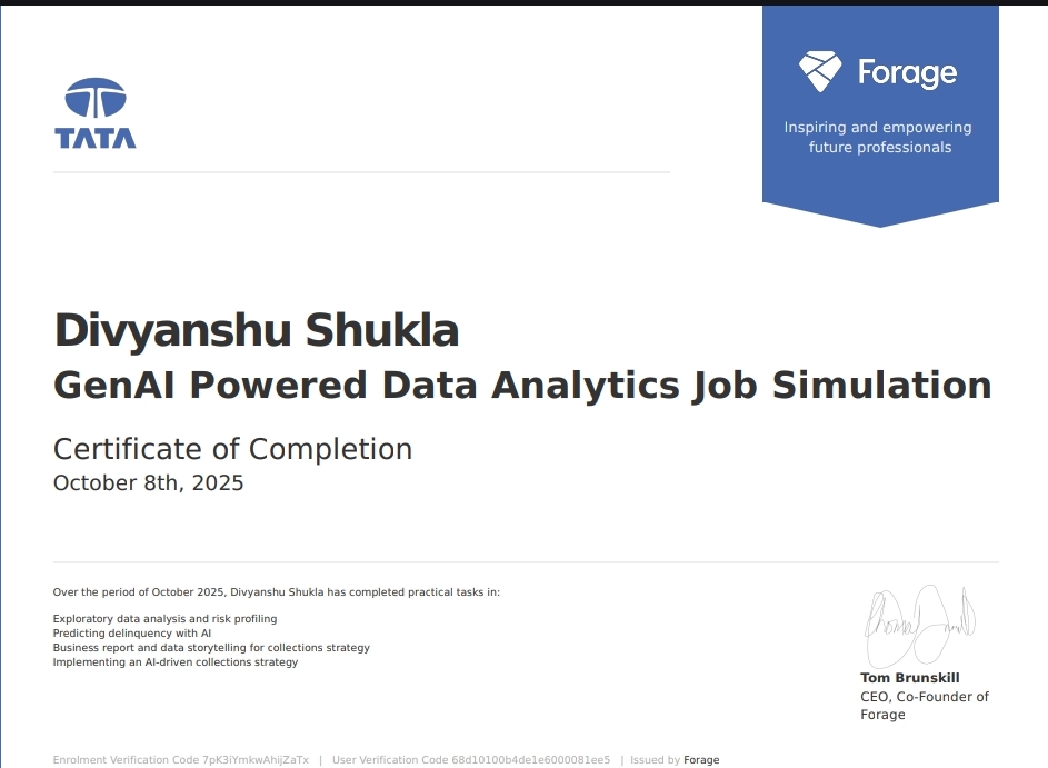 Divyanshu Shukla - B.Tech CSE (Data Science)|| Student Aspiring Data ...