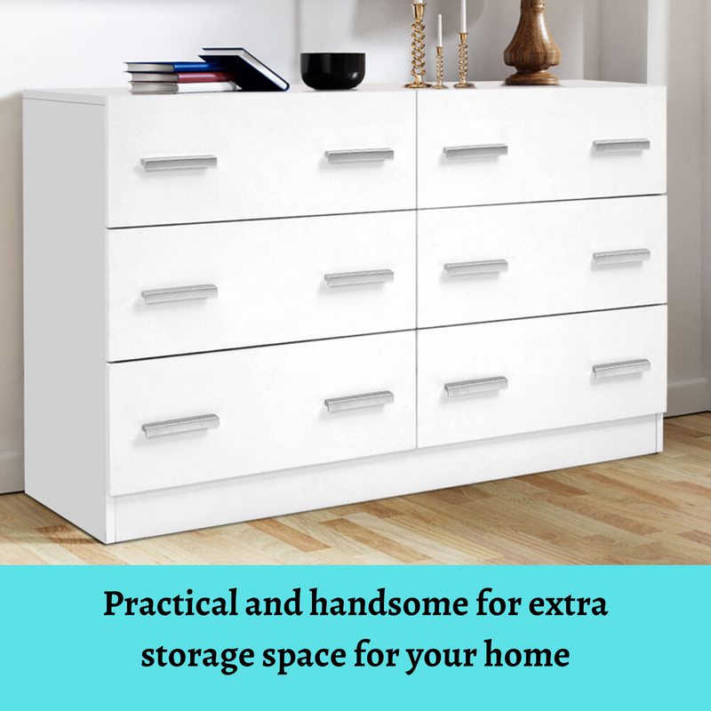 Artiss 6 Chest of Drawers Dresser Tallboy Lowboy Storage