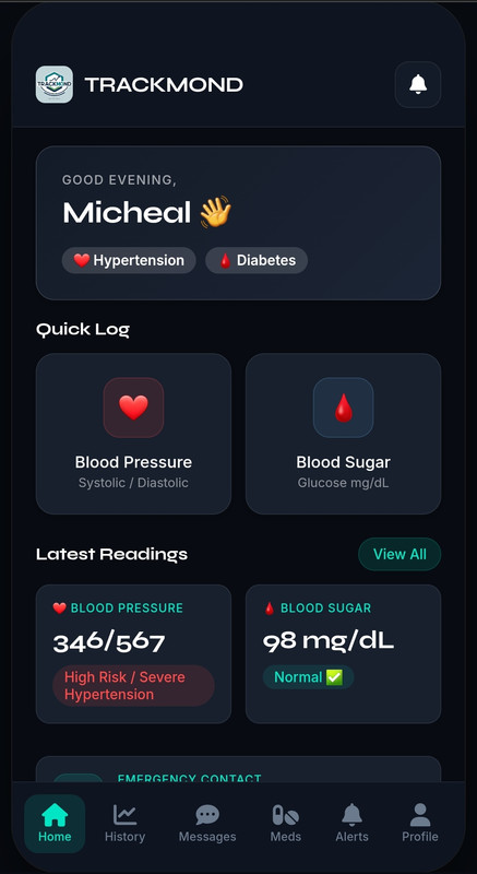 Trackmond App Screenshot