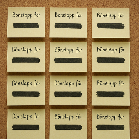 Bonelappar som andra skrev om mig men som jag inte