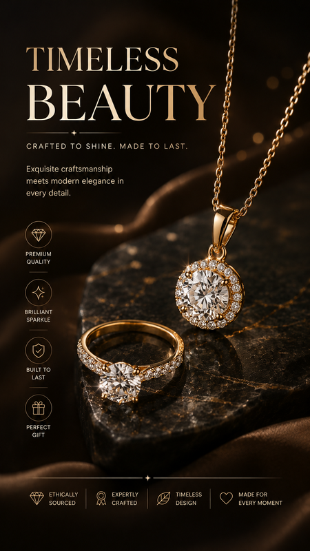 Jewelry Editorial Poster Generator
