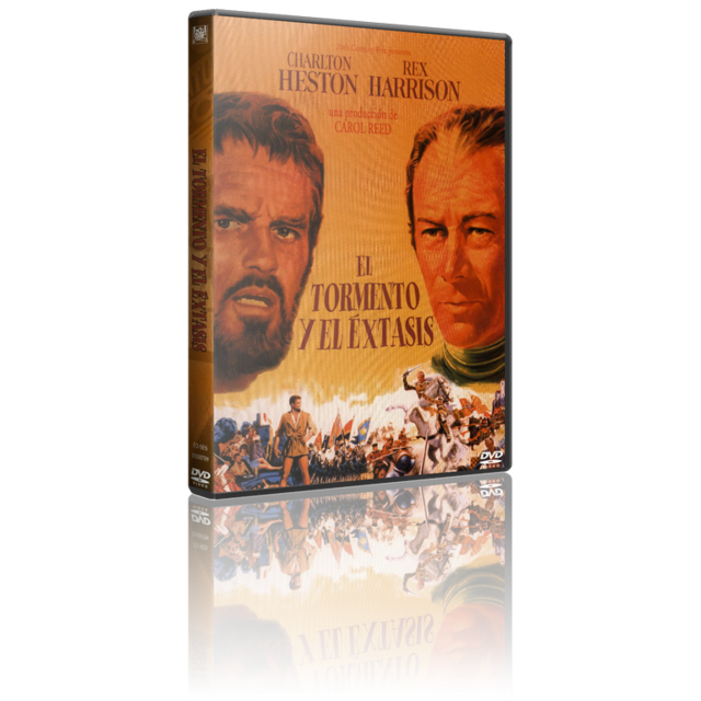 Portada - El Tormento y el Éxtasis [DVD9Full] [PAL] [Cast/Ing/Ale] [Sub:Varios] [1965] [Drama]