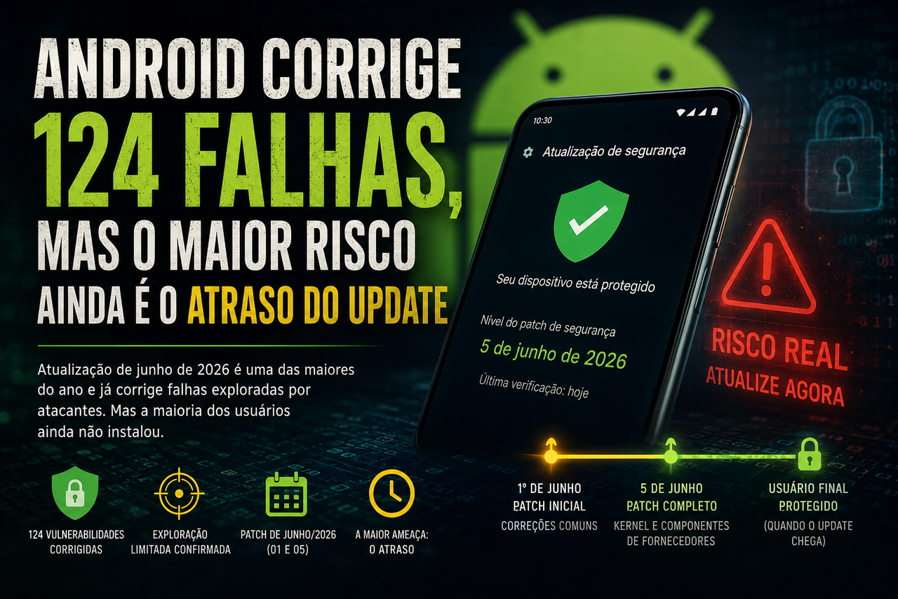 O maior patch Android de junho expõe o problema que ninguém gosta de admitir: segurança ainda depende de paciência, fabricante e sorte