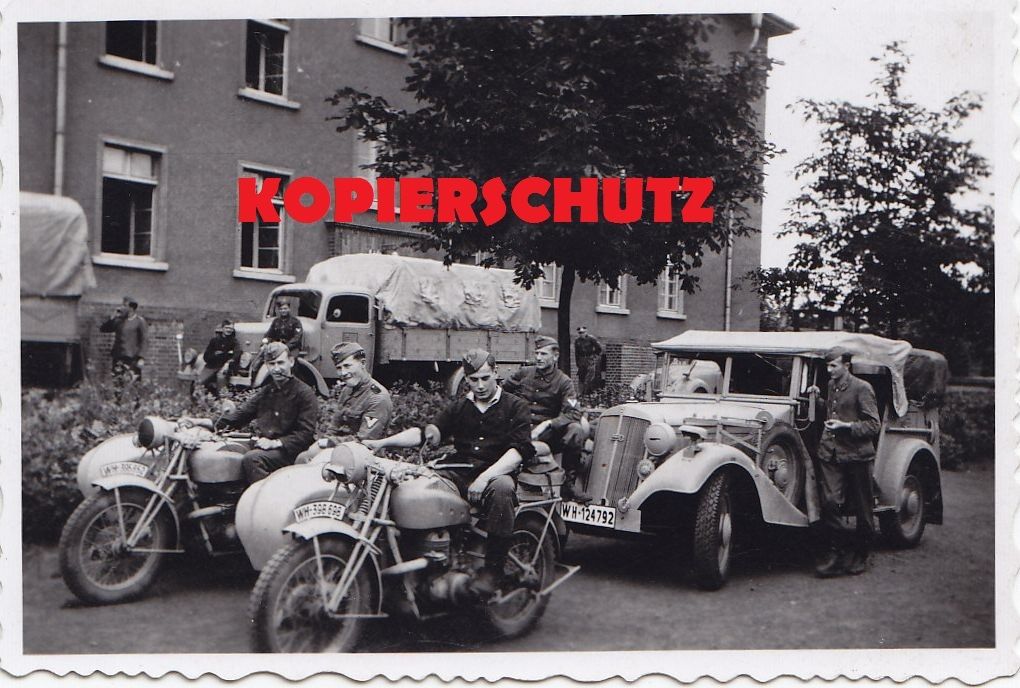 NSU Wehrmachts-Gespann Motorrad Horch Kübel neu 