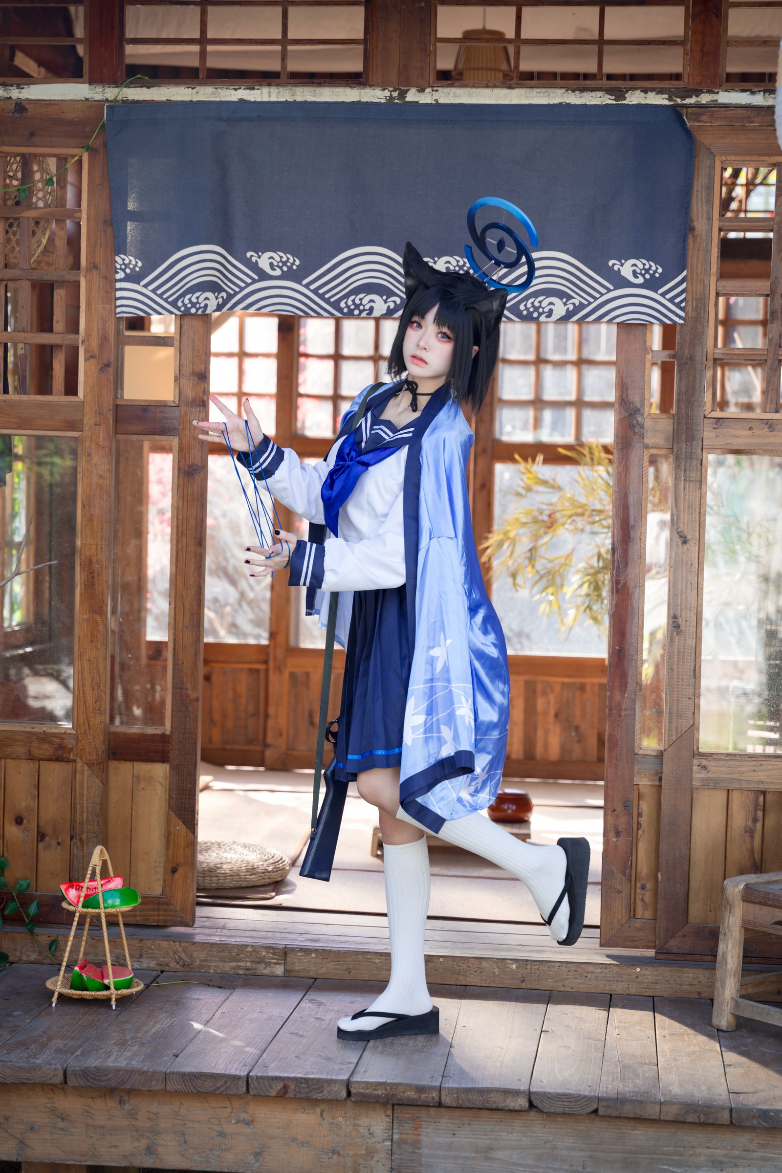 九柒喵 – 桐生桔梗 Cos 高清大合集（88P-470MB）和风旗袍写真插图4