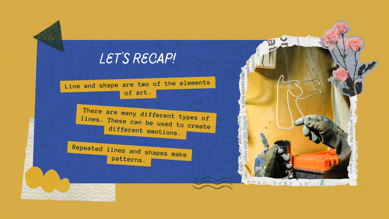 Elements of Art - Lines and Shapes Presentation