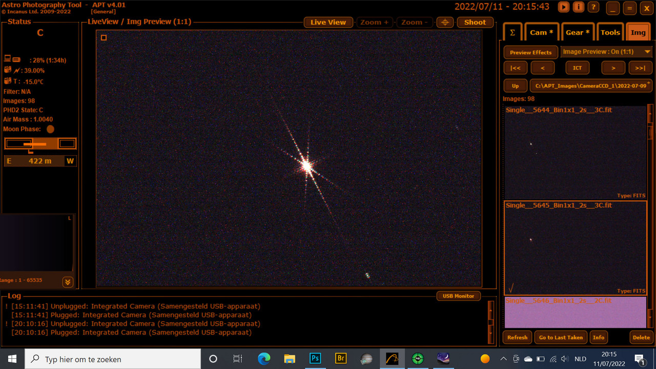 APT Bahtinov gain400