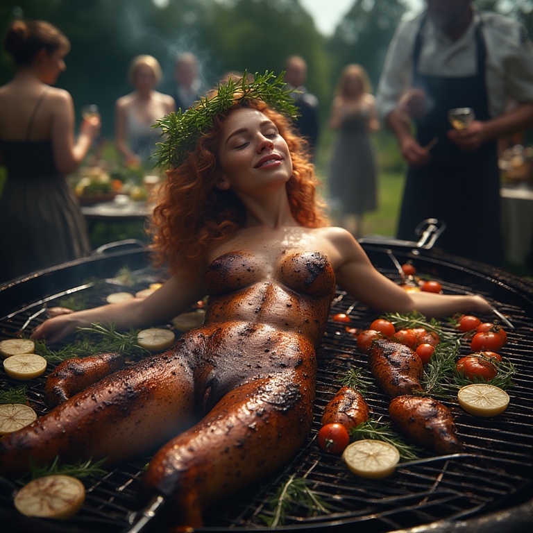 Garden wedding Redhead dream to be eaten 0 05