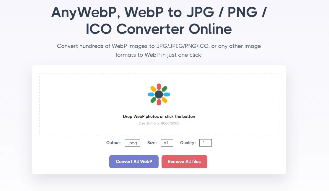 Come passare da WebP a JPG o PNG e viceversa