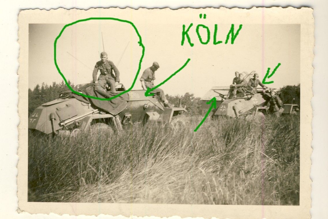 Foto Sd.KFZ Panzer-Spähwagen Stern-Funk-Antenn,N