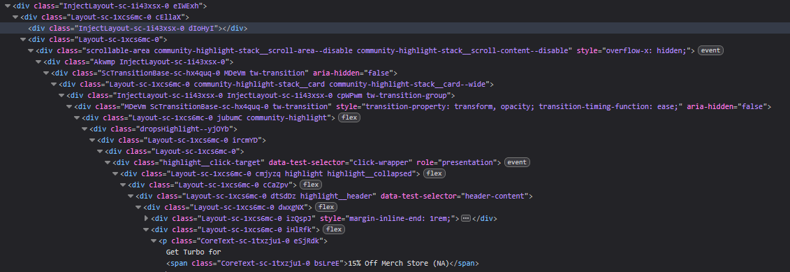 div thingy