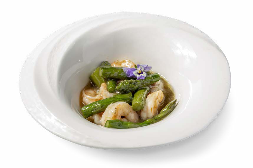 797. Gamberi agli asparagi