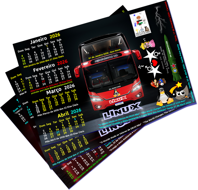 Busscar DD Panoramico NB1 Frontal Calendarios JFMA 2026 Extra Layers of Deep Shadows 14 Image Magick