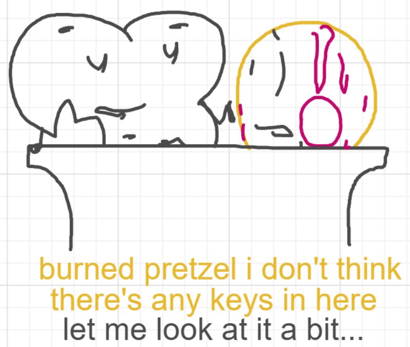 A panel from You're In Danger, Boy, episode seven of the Board Boards object show by Furretwalk/WalkingFurret.