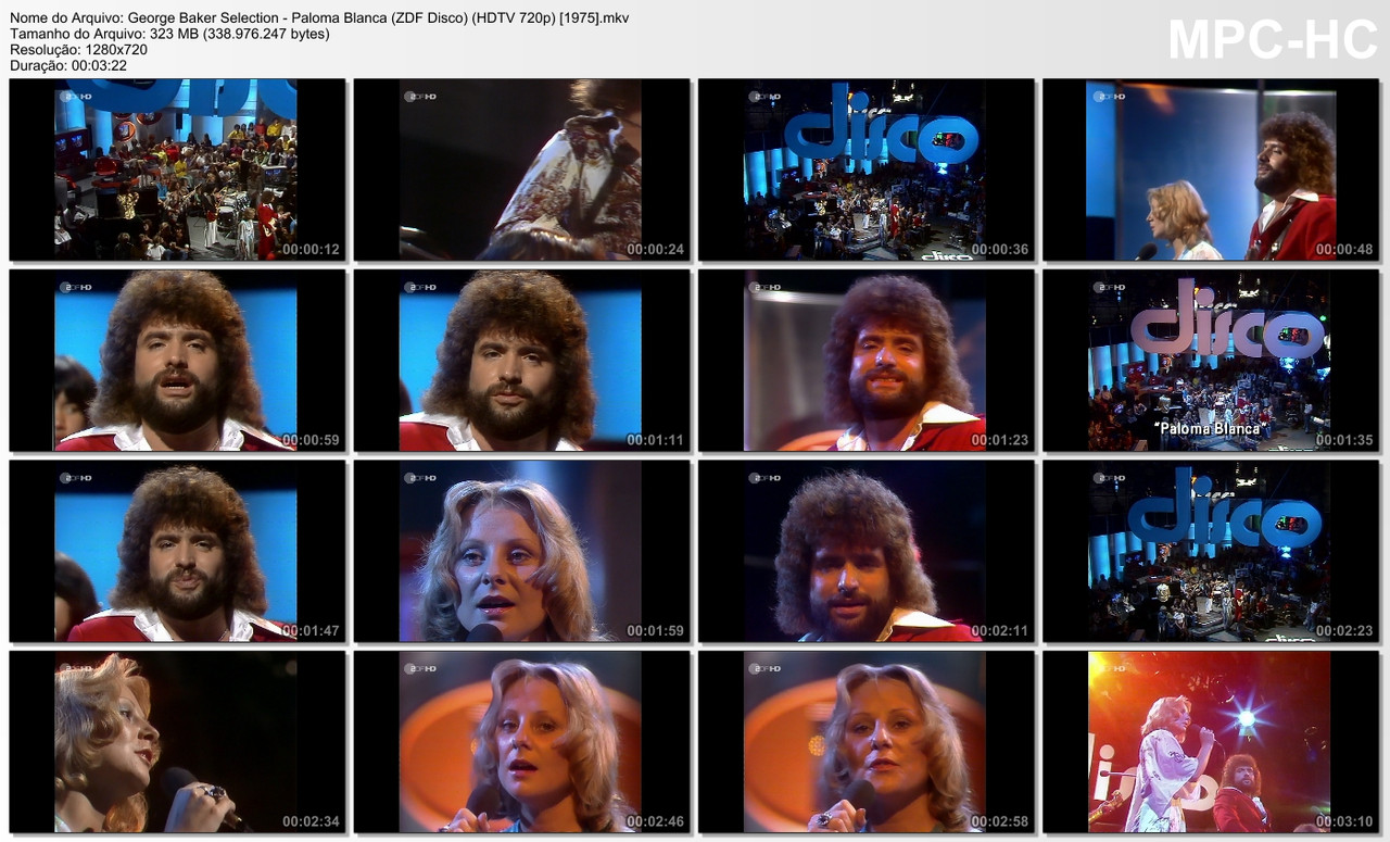 George Baker Selection - Paloma Blanca (ZDF Disco) (HDTV 720p) [1975]