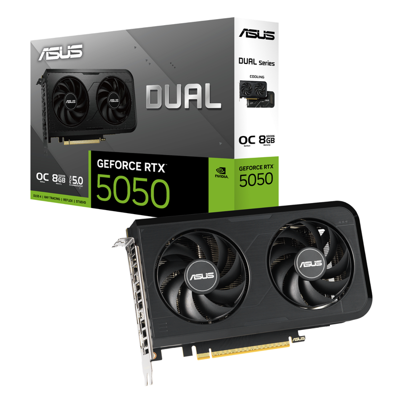 Placa De Video ASUS Dual GeForce RTX 5050 8GB GDDR6 OC