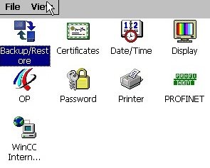 how to download HMI How do you backup/restore with a Comfort Panel?