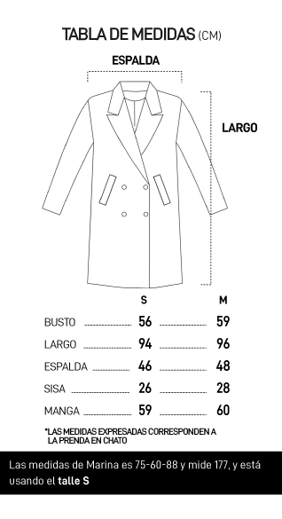 Tapado Ropa Tapado Dietrich - TIF | Ropa al por mayor de mujer en Flores