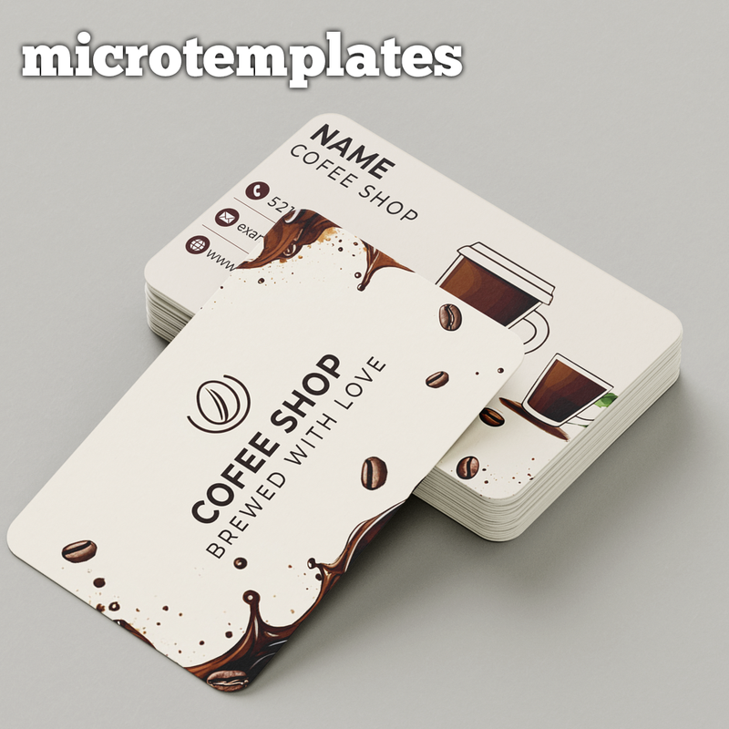 Coffee Card Design — Unique, Customizable Templates for Cafés & Baristas