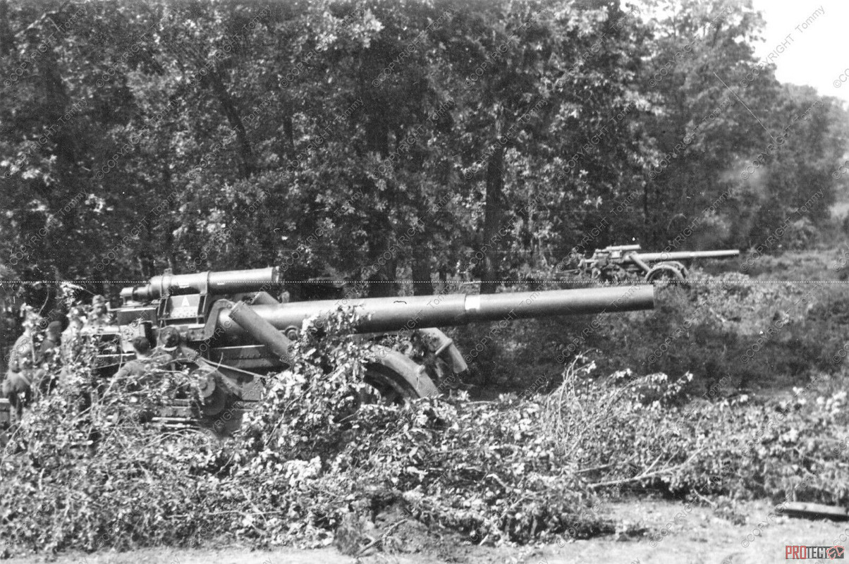 orig Foto Front Ostfront Finnland Panzerjäger Schwere Artillerie haubitze