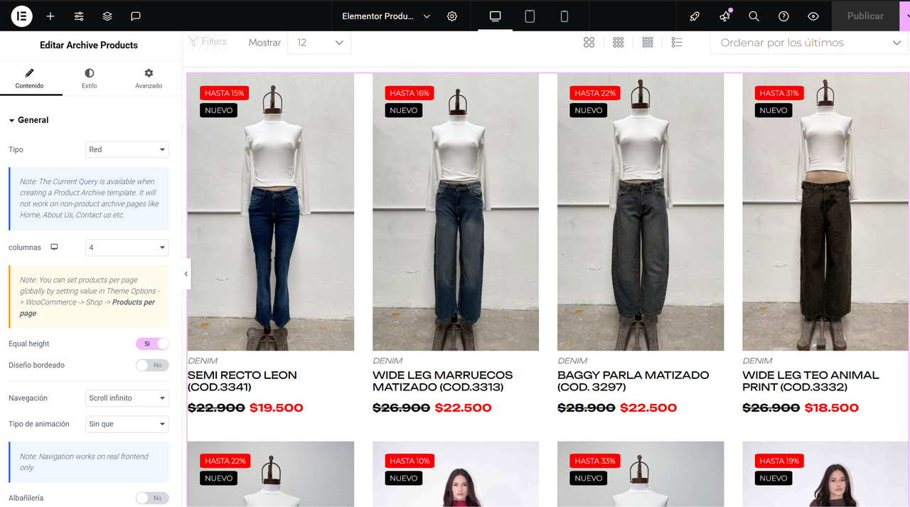 When seen from Elementor editor