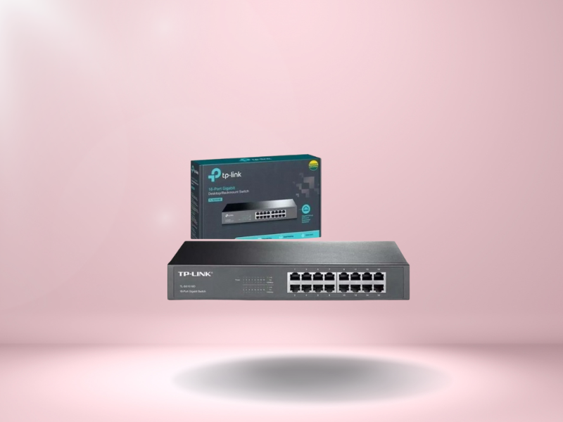 Switch TP-Link TL-SG1016D com 16 portas Gigabit